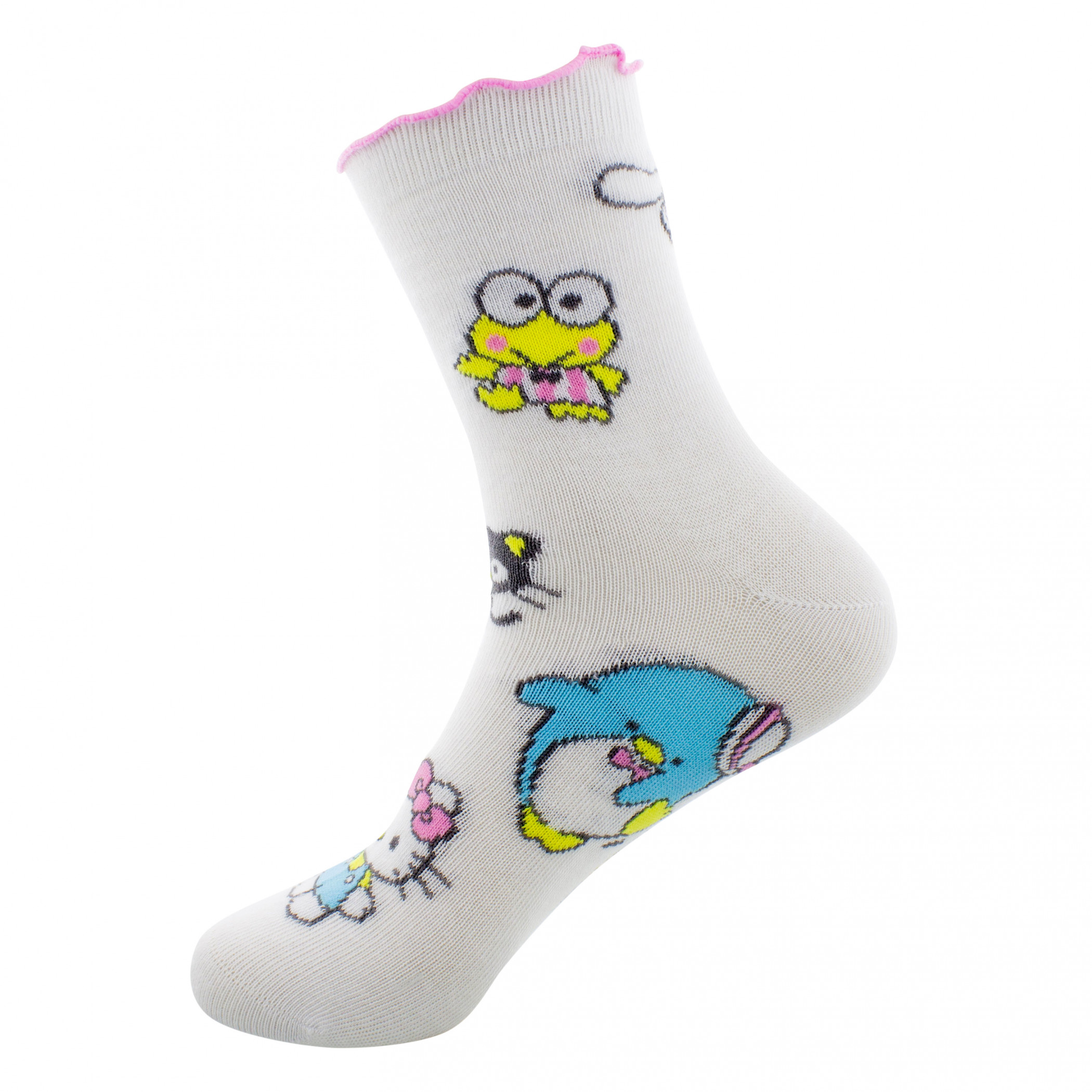 Hello Kitty and Friends Sanrio Women's Ribbed Lettuce Socks 2-Pack